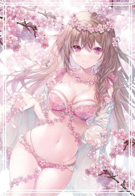 みわべさくらの絵画作品　タイトルは、桜姫